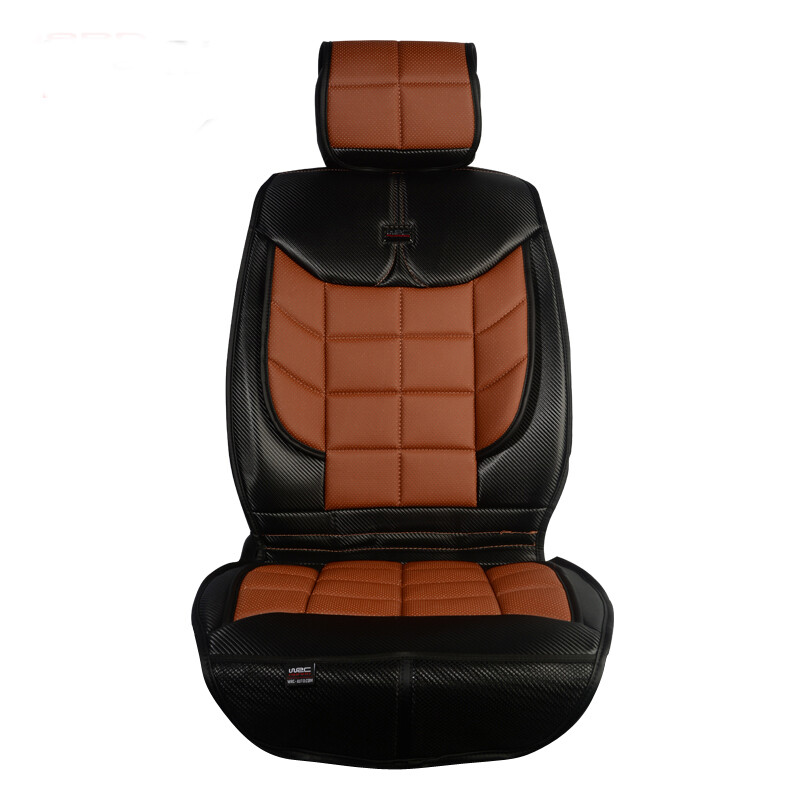 WRC 全包頭等倉款 運動汽車坐墊 打孔透氣四季通用座墊 咖啡色 [廠家直發]